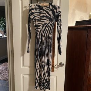 Young Fabulous & Broke Monochrome Long Sleeve Dress